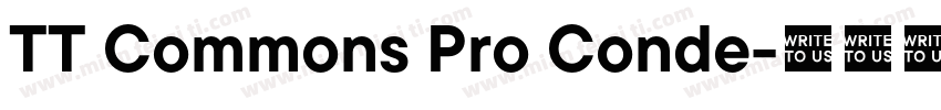 TT Commons Pro Conde字体转换